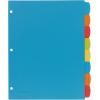 imageAvery Big Tab Write ampamp Erase Durable Plastic Dividers 8Tab Set Multicolor Brights 3 Sets 212108 tab