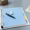 imageAvery Big Tab Write ampamp Erase Durable Plastic Dividers for 3 Ring Binders 5Tab Set Pastel Multicolor 1 Set 16170