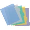 imageAvery Big Tab Write ampamp Erase Durable Plastic Dividers for 3 Ring Binders 5Tab Set Pastel Multicolor 1 Set 16170