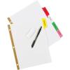 imageAvery Big Tab Write ampamp Erase Paper Dividers with Gold Reinforcement 8Tab Set White 6 Sets 21213Multicolor