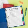 imageAvery Big Tab Write ampamp Erase Paper Dividers with Gold Reinforcement 8Tab Set White 6 Sets 21213Multicolor