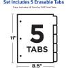 imageAvery Big Tab Write ampamp Erase Paper Dividers with Gold Reinforcement 8Tab Set White 6 Sets 21213Multicolor