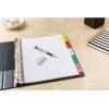 imageAvery Big Tab Write ampamp Erase Paper Dividers with Gold Reinforcement 8Tab Set White 6 Sets 21213Multicolor