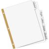 imageAvery Big Tab Write ampamp Erase Paper Dividers with Gold Reinforcement 8Tab Set White 6 Sets 21213White