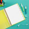 imageAvery Big Tab Write ampamp Erase Paper Dividers with Gold Reinforcement 8Tab Set White 6 Sets 21213White