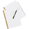 imageAvery Big Tab Write ampamp Erase Paper Dividers with Gold Reinforcement 8Tab Set White 6 Sets 21213White
