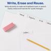 imageAvery Big Tab Write ampamp Erase Paper Dividers with Gold Reinforcement 8Tab Set White 6 Sets 21213White