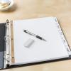 imageAvery Big Tab Write ampamp Erase Paper Dividers with Gold Reinforcement 8Tab Set White 6 Sets 21213White