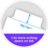 imageAvery Big Tab Write ampamp Erase Paper Dividers with Gold Reinforcement 8Tab Set White 6 Sets 21213White