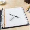 imageAvery Big Tab Write ampamp Erase Paper Dividers with Gold Reinforcement 8Tab Set White 6 Sets 21213White