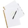imageAvery Big Tab Write ampamp Erase Paper Dividers with Gold Reinforcement 8Tab Set White 6 Sets 21213White