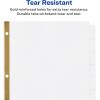 imageAvery Big Tab Write ampamp Erase Paper Dividers with Gold Reinforcement 8Tab Set White 6 Sets 21213White