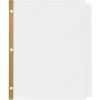imageAvery Big Tab Write ampamp Erase Paper Dividers with Gold Reinforcement 8Tab Set White 6 Sets 21213White
