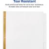 imageAvery Big Tab Write ampamp Erase Paper Dividers with Gold Reinforcement 8Tab Set White 6 Sets 21213White