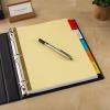 imageAvery Binder Dividers  5Tab Insertable Multicolor Big Tabs for Binders 6 Sets of Dividers 1110948Pack