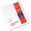 imageAvery Blank Tab Legal Exhibit Binder Dividers White Unlaminated Tabs LetterSize Standard Collated 25Tab Set 119591 Pack