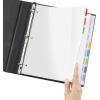 imageAvery Clear Easy View Durable Plastic Dividers for 3 Ring Binders 8Tab Set Bright Multicolor 1 Set 16741Dividers