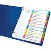imageAvery Dividers for 3 Ring Binders 10 Tabs per Set Customizable Table of Contents Multicolor Arched Tabs Great for Organizing Reports Projects and More 11842Dividers Pack of 36
