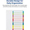 imageAvery Dividers for 3 Ring Binders 10 Tabs per Set Customizable Table of Contents Multicolor Arched Tabs Great for Organizing Reports Projects and More 11842Dividers Pack of 36