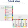 imageAvery Dividers for 3 Ring Binders 10 Tabs per Set Customizable Table of Contents Multicolor Arched Tabs Great for Organizing Reports Projects and More 11842Dividers Pack of 36