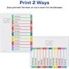 imageAvery Dividers for 3 Ring Binders 12 Tabs per Set Customizable Table of Contents Multicolor Arched Tabs Great for Organizing Reports Projects and More 1184324 pack