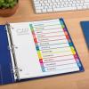 imageAvery Dividers for 3 Ring Binders 12 Tabs per Set Customizable Table of Contents Multicolor Arched Tabs Great for Organizing Reports Projects and More 1184324 pack