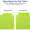 imageAvery Dividers for 3 Ring Binders 5 Tab Plastic Binder Dividers Pockets Insertable Big Tabs Multicolor Extend Beyond Sheet Protectors 1 Set 11902Dividers