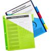 imageAvery Dividers for 3 Ring Binders 5 Tab Plastic Binder Dividers Pockets Insertable Big Tabs Multicolor Extend Beyond Sheet Protectors 1 Set 11902Dividers