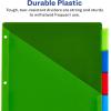 imageAvery Dividers for 3 Ring Binders 5 Tab Plastic Binder Dividers Pockets Insertable Big Tabs Multicolor Extend Beyond Sheet Protectors 1 Set 11902Dividers