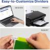 imageAvery Dividers for 3 Ring Binders 5 Tab Plastic Binder Dividers Pockets Insertable Big Tabs Multicolor Extend Beyond Sheet Protectors 1 Set 11902Dividers