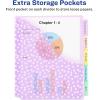 imageAvery Dividers for 3 Ring Binders 5 Tab Plastic Binder Dividers Pockets Insertable Big Tabs Pastel Classic Designs Extend Beyond Sheet Protectors 3 Sets 112555 tab