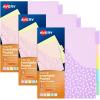 imageAvery Dividers for 3 Ring Binders 5 Tab Plastic Binder Dividers Pockets Insertable Big Tabs Pastel Classic Designs Extend Beyond Sheet Protectors 3 Sets 112555 tab