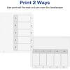 imageAvery Dividers for 3 Ring Binders 5 Tabs per Set Customizable Table of Contents Classic White Tabs Great for Organizing Reports Projects and More 6 Sets of 11821One Size