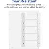 imageAvery Dividers for 3 Ring Binders 5 Tabs per Set Customizable Table of Contents Classic White Tabs Great for Organizing Reports Projects and More 6 Sets of 11821One Size Pack of 12