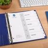 imageAvery Dividers for 3 Ring Binders 5 Tabs per Set Customizable Table of Contents Classic White Tabs Great for Organizing Reports Projects and More 6 Sets of 11821One Size Pack of 12