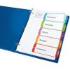 imageAvery Dividers for 3 Ring Binders 5 Tabs per Set Customizable Table of Contents Multicolor Arched Tabs Great for Organizing Reports Projects and More 11840