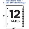 imageAvery Dividers for 3 Ring Binders 5 Tabs per Set Customizable Table of Contents Multicolor Tabs Great for Organizing HighVolume Reports Projects and More 24 Sets of 1116712 tabs