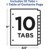 imageAvery Dividers for 3 Ring Binders 5 Tabs per Set Customizable Table of Contents Multicolor Tabs Great for Organizing HighVolume Reports Projects and More 24 Sets of 1116710 tabs