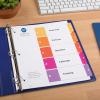 imageAvery Dividers for 3 Ring Binders 5 Tabs per Set Customizable Table of Contents Multicolor Tabs Great for Organizing HighVolume Reports Projects and More 24 Sets of 111675 tabs