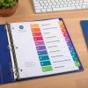 imageAvery Dividers for 3 Ring Binders 5 Tabs per Set Customizable Table of Contents Multicolor Tabs Great for Organizing HighVolume Reports Projects and More 24 Sets of 1116710 tabs
