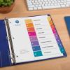 imageAvery Dividers for 3 Ring Binders 5 Tabs per Set Customizable Table of Contents Multicolor Tabs Great for Organizing HighVolume Reports Projects and More 24 Sets of 111678 tabs