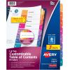 imageAvery Dividers for 3 Ring Binders 5 Tabs per Set Customizable Table of Contents Multicolor Tabs Great for Organizing HighVolume Reports Projects and More 24 Sets of 111678 tabs