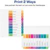 imageAvery Dividers for 3 Ring Binders 5 Tabs per Set Customizable Table of Contents Multicolor Tabs Great for Organizing HighVolume Reports Projects and More 24 Sets of 1116710 tabs