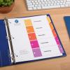 imageAvery Dividers for 3 Ring Binders 5 Tabs per Set Customizable Table of Contents Multicolor Tabs Great for Organizing HighVolume Reports Projects and More 24 Sets of 111675 tabs