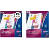 imageAvery Dividers for 3 Ring Binders 5 Tabs per Set Customizable Table of Contents Multicolor Tabs Great for Organizing HighVolume Reports Projects and More 24 Sets of 1116710 tabs