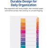 imageAvery Dividers for 3 Ring Binders 5 Tabs per Set Customizable Table of Contents Multicolor Tabs Great for Organizing HighVolume Reports Projects and More 24 Sets of 111678 tabs