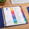 imageAvery Dividers for 3 Ring Binders 5 Tabs per Set Customizable Table of Contents Multicolor Tabs Great for Organizing HighVolume Reports Projects and More 24 Sets of 1116712 tabs