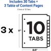 imageAvery Dividers for 3 Ring Binders 5 Tabs per Set Customizable Table of Contents Multicolor Tabs Great for Organizing HighVolume Reports Projects and More 24 Sets of 1116710 tabs