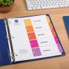 imageAvery Dividers for 3 Ring Binders 5 Tabs per Set Customizable Table of Contents Multicolor Tabs Great for Organizing HighVolume Reports Projects and More 24 Sets of 111675 tabs