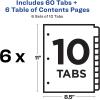 imageAvery Dividers for 3 Ring Binders 5 Tabs per Set Customizable Table of Contents Multicolor Tabs Great for Organizing HighVolume Reports Projects and More 24 Sets of 1116710 tabs Pack of 8